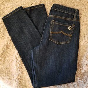 Gorgeous LKNU Michael Kors dark jeans midrise size 8